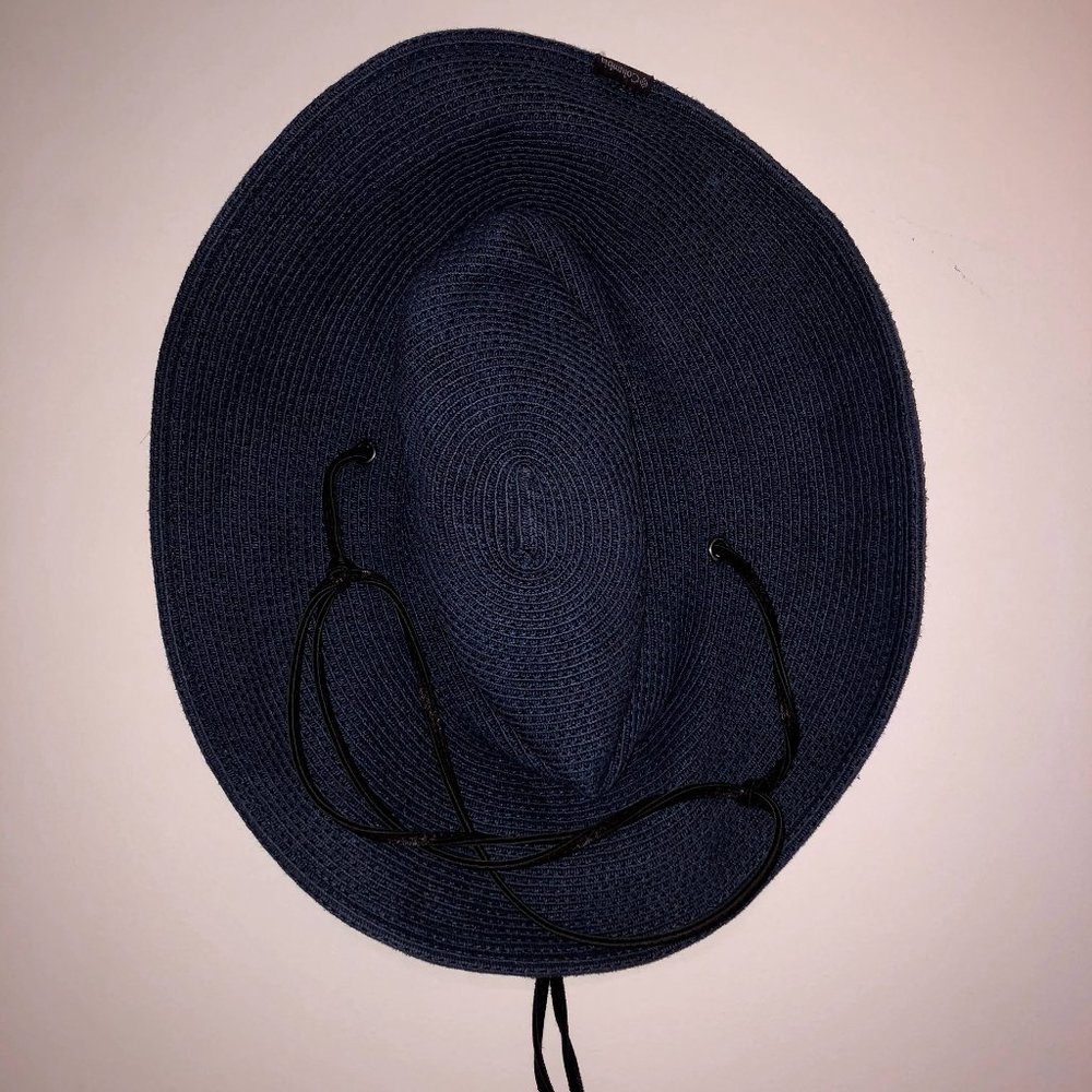 blue bucket hat